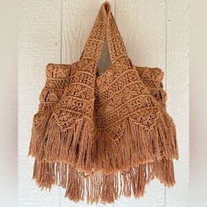 Bohemian Fringe Hobo Bag - Tan From Free People 2007